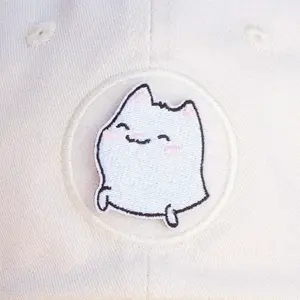 Smiling Happy Cat Hook-backed Patch