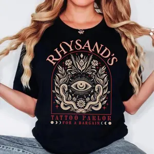 Rhysand’s Tattoo Parlor Shirt, Feyre And Rhysand Tshirt, Acotar Velaris Shirt, The Night Court Tee, Novel Series Book, Acotar