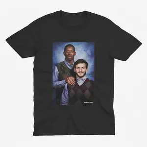 Ousmane Dembele & Khvicha Kvaratskhelia Vintage Photo Shirt, PSG Shirt, Funny Football Duo Tee, Retro Soccer Graphic T-Shirt, Fan Gift