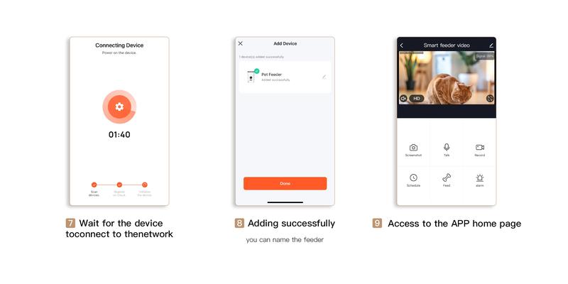 Geoorood Automatic Cat Feeder with Camera, 1080P HD Video, 2.4G WiFi Smart Pet Feeder with One-Way Audio, 4L Large Capacity, Dual Bowl Design for Cats and Small/Medium Dogs