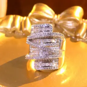 One Exquisite Zirconia Stacking Ring For Women Suitable For Parties Weddings And Special Occasions Wedding Engagement Promise Bride Eternity Ring Anniversary Ring Birthstone Ring Ladies Romantic Holiday Gift