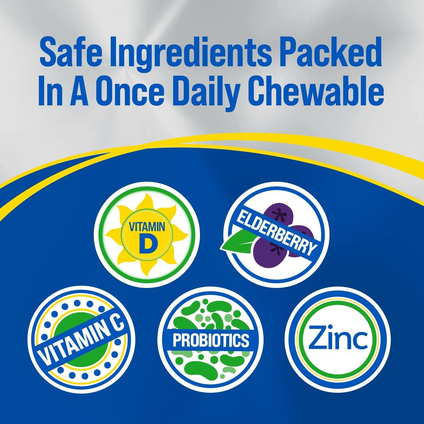 Culturelle Immune Defense Probiotic Chewables - Daily Probiotic Chewables with Vitamins C, D & Zinc Culturelle Immune Defense Probiotic Chewables - Daily Probiotic Chewables with Vitamins C, D & Zinc