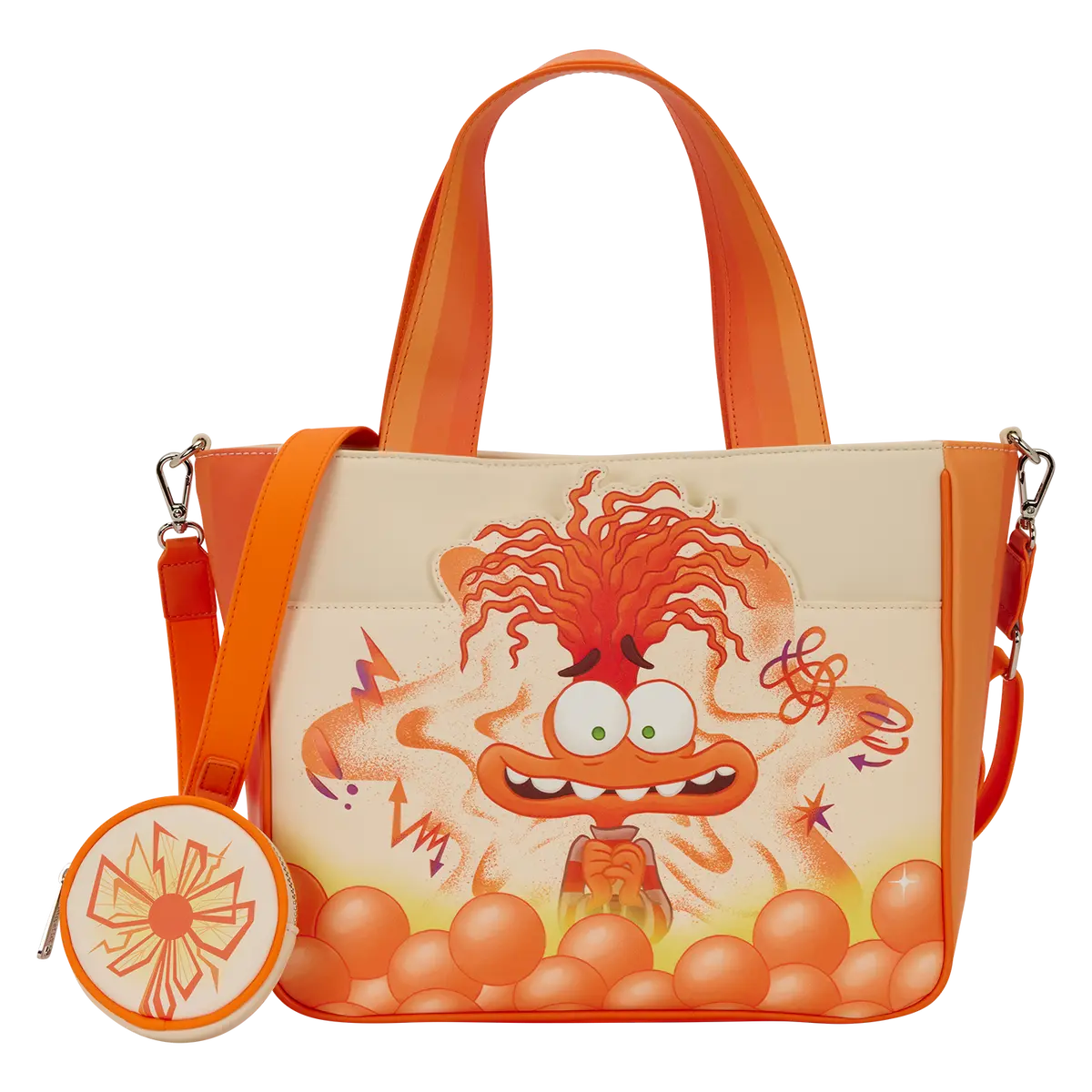 Inside Out 2 Anxiety Tote Bag with Coin Bag