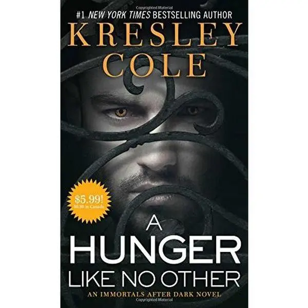 Used Fiction Book - A Hunger Like No Other (Immortals After Dark Series) by Kresley Cole, Paperback or Hardcover, English Dark Romance Pick for Spicy Werewolf Romance Reads, Dark Romance Books