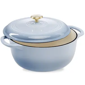 Best Choice Products Enamel Cast-Iron Dutch Oven, 6 Qt & 7.5 Qt – Heavy-Duty Cookware w/ Lid & Dual Handles, Multiple Colors Best Choice Products Enamel Cast-Iron Dutch Oven, 6 Qt & 7.5 Qt – Heavy-Duty Cookware w/ Lid & Dual Handles, Multiple Colors