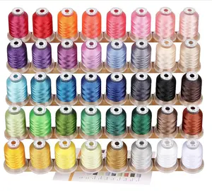 40 Brother Colors Polyester Machine Embroidery Thread Kit 500M