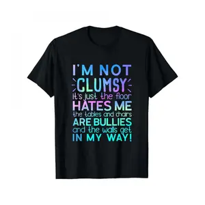 [Funny T Shirt] Ultra Soft Cotton T Shirt |     I'm Not Clumsy Funny People saying Sarcastic Gifts T-Shirt, Trendy Tops Short Sleeve, Street Style Short Sleeve Tee, Comfort Fit Men's Tee, Crew Neck Tee, Breathable, Moisture Wicking, Gifts for Men, Women