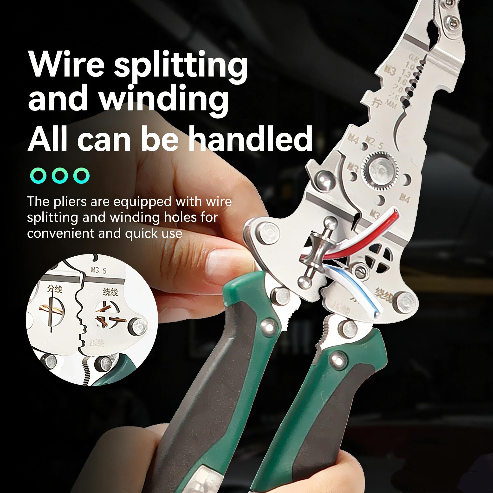 The Ultimate 16-in-1 Heavy Duty Electrical Tool: Wire Stripping, NCV Testing & Breakpoint Detection. Must-Have for Professional Electricians & Construction Sites