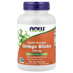NOW Foods Ginkgo Biloba, 200 Veg Capsules