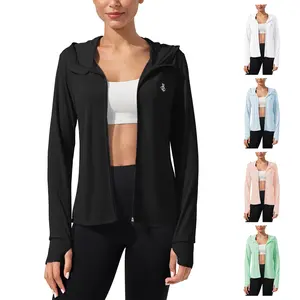 ASPO Women's UPF 50+ Sun Protection Jacket Hoodie Long Sleeve UV Shirts Lightweight Hiking Athletic Hoodies with Pockets Womenswear Womenswear