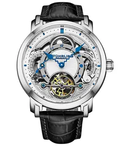 Celestial Timekeeper 1017 Dual Time Automatic 44mm Skeleton Watch