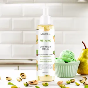 Pistachio Light Weight Body Oil 150g - Silky Blend of Sunflower Coconut & Almond Oils for Soft Radiant Skin