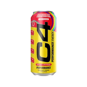 C4 Performance Energy Drink, Zero Sugar Cosmic Rainbow - 12PK/16Oz