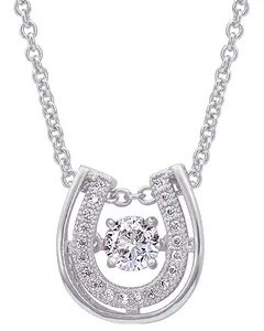 Montana Silversmiths Women's Dancing With Luck Horseshoe Necklace - Nc3867