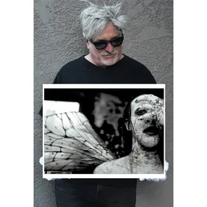 MARILYN MANSON "Antichrist Superstar BW Angel" 17" x 22" Museum quality archival print signed by Photographer Dean Karr