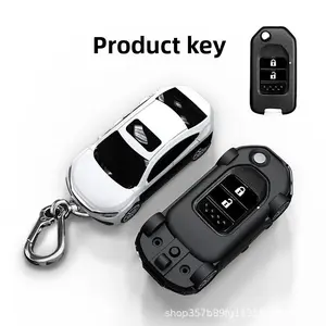 Suitable for Foldable Key Case Without Light Nameplate Car Model Key Protective Shell