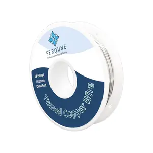 18 Gauge Tinned Copper Wire for Stained Glass Project, Crafts, and Jewelry Making, 96Feet, 0.22LB