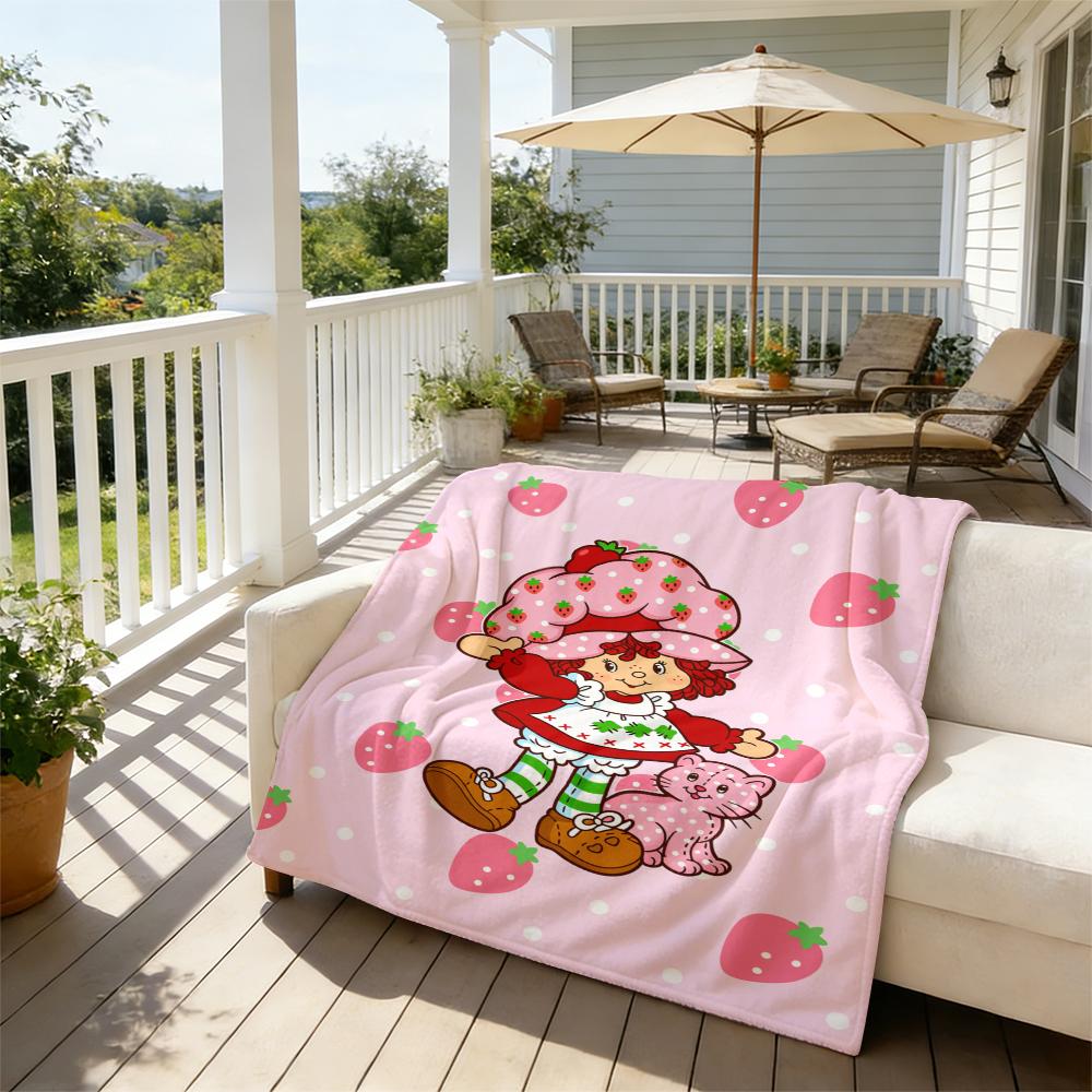 Countdown Sale! Trendy Cartoon Strawberry Shortcake Blanket Flannel Soft Warm Skin-Friendly for Sofa Office Bed Winter Kids Mothers Day Gift Suitable for all four seasons A gift suitable for fans, friends and children Countdown Sale! Trendy Cartoon Strawberry Shortcake Blanket Flannel Soft Warm Skin-Friendly for Sofa Office Bed Winter Kids Mothers Day Gift Suitable for all four seasons A gift suitable for fans, friends and children
