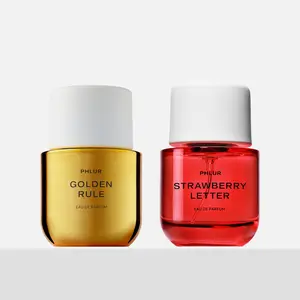 PHLUR Golden Rule & Strawberry Letter Eau de Parfum Duo - Full Size Perfume Set (2 x 50mL) Burst Of Brightness Sensual