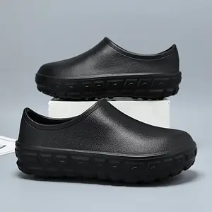 Anti-slip, waterproof, oil-proof, kitchen-specific chef shoes, Men's hotel work shoes, one-footed work shoes