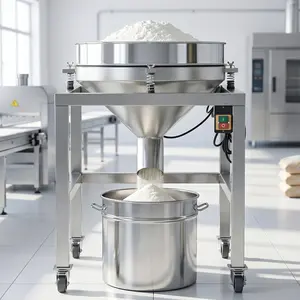 ELECTRIC High-Speed Flour Sifter for Baking | Automatic Powder Sieve Shaker with 40 & 100 Interchangeable Stainless Steel Fine Mesh Screens, Kitchen Gadget