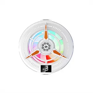 Minxen Magnetic Phone Cooler Semiconductor Refrigeration Back Clip with Digital Display for Live Streaming Mobile Gaming Fast Efficient Heat Dissipation