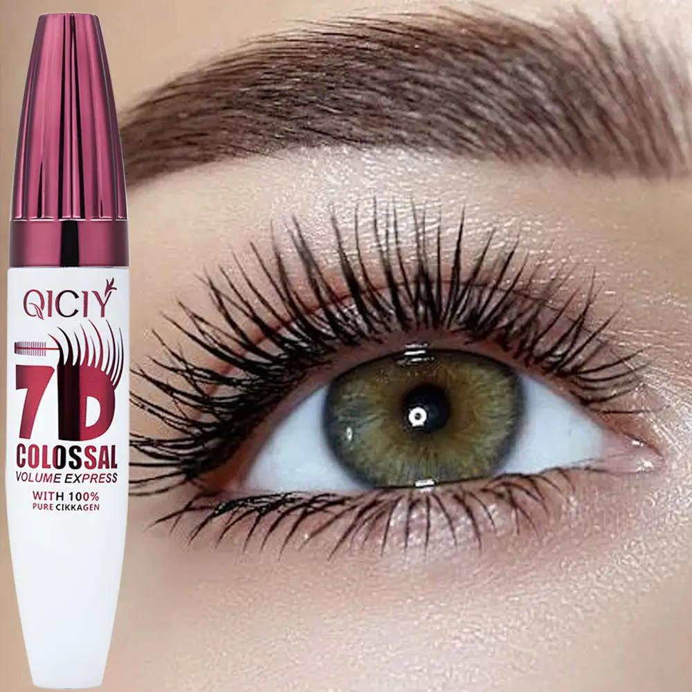 New 7D Waterproof Volume Mascara, Long Lasting Natural Curling Lashes for Professional Eye Makeup, Made for Women and Girls