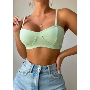 Half a Heart Crop Top in Mint