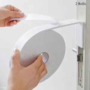 2 Rolls 157in/393in Weather Stripping Seal Self Adhesive Seal Strips, Foam Window Glass Door Soundproof Anti Collision Dustproof Gap Warm Sealing Tape, Glass Door Seal Strip Stop Shower Leaks