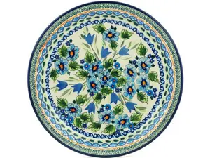 Polish Pottery Plate 11" Evangeline