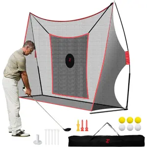 Golf Practice Net - Heavy Duty Driving Range Net with High  Chipping Target, Include Carry Bag and Golf Balls for Indoor Outdoor