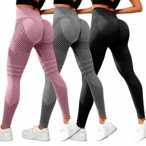 RICH BRIA 3D Scrunch Butt Lifting Leggings - High Waisted Compression Seamless Tummy Control Butt Sculpting Workout Pants Anti Cellulite Yoga Tights for Women - Firm & Smooth Gym Activewear XS-4XL