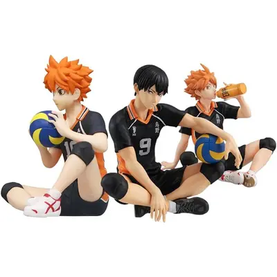 8PCS Haikyuu!! Anime Figure Set – Shoyo, Kageyama, Look-Up Style, Cake Topper & Desk Decor - View #7