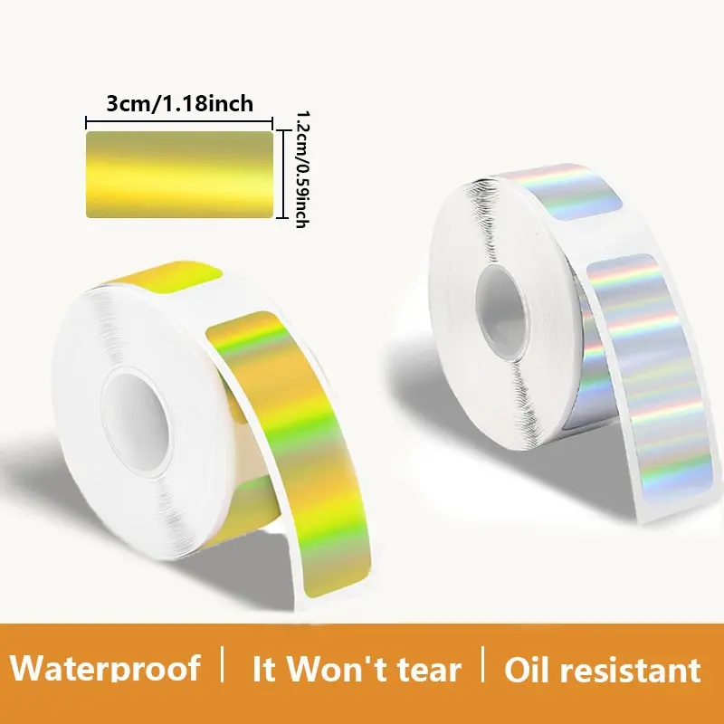 1 Roll 15x30mm Four-Proof Thermal Label Paper, Compatible with Yacole D30 and P12, Waterproof Adhesive Stickers for Printing, Thermal Shipping Label, Thermal Printing Labels