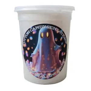 Halloween Series Marshmallow Ghost Gourmet Cotton Candy - Cotton Candy Sensations 200+ Flavors - Trick Or Treat Party Favor Snacks
