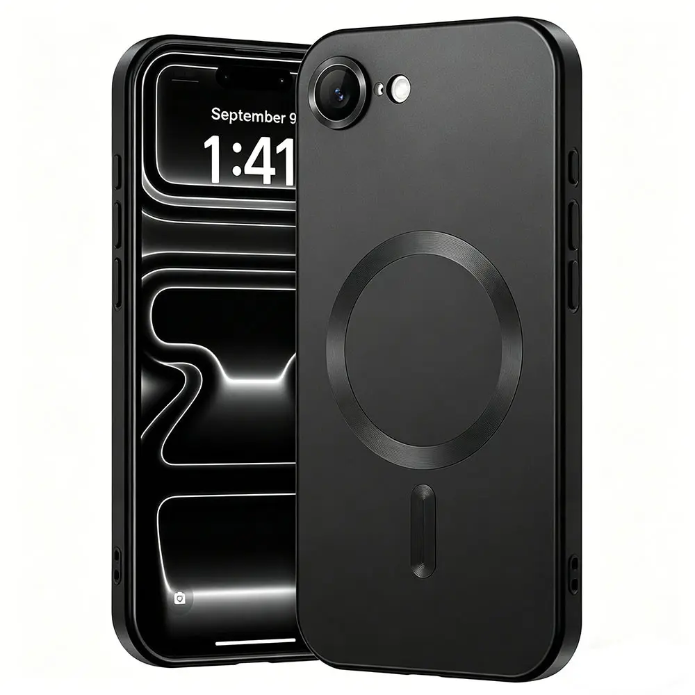 Magnetic phone case Cover Casing for iPhone 7 8Plus SE2 SE3 new style protective shockproof soft case Shockproof Smartphone Cover TPU Shockproof