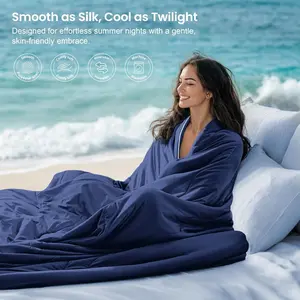Cooling Comforter, Summer Double Sided Cooling Blanket for Hot Sleepers, Breathable and Lightweight Blanket for Night Sweats