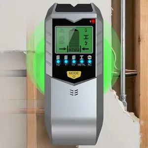Professional 5-in-1 High-Precision Wall Scanner, Metal & Wire Detector with LCD Display, Multi-Mode Deep Sensing for Pipe Locating, Handheld Tool for DIY Home Renovation, Construction Inspection, and Hidden Structure Detection.