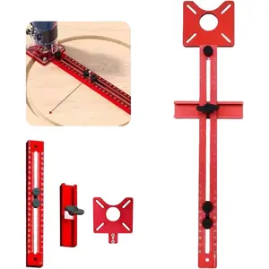 4 in 1 Router Milling  Bracket, Alloy Router Circle  Jig,Router Guide for  Circles,Multifunctional Adjustable Router Jig Tool for Woodworking