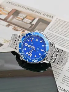 Luxury Business Men's Mechanical Watch, Automatic Waterproof Calendar, Elegant Round Dial, Alloy Case, Mineral Glass, Perfect Gift for Boyfriend