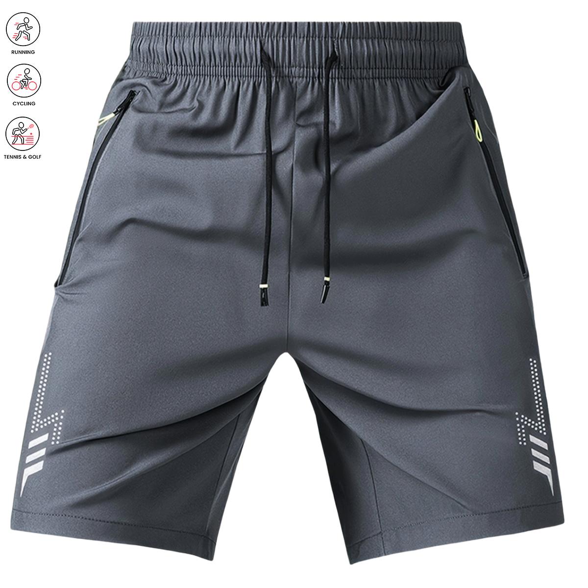 Lightweight   - Elastic Waist with Adjustable Drawstring, Side Pockets,  Fabric for Basketball, Running, Beach & Outdoor Sports - Athletic , Workout Gear, Regular Fit, Comfortable Fit, Gym Enthusiasts Quick-Dry Shorts Set men's summer Casual Breathable