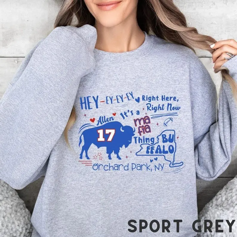 [Sale off up to 50%] Bill Sweatshirt,Mafia Sweatshirt,Allen Sweatshirt,Buffalo Sweatshirt,Josh Allen,Bill Football Sweatshirt,bill women football