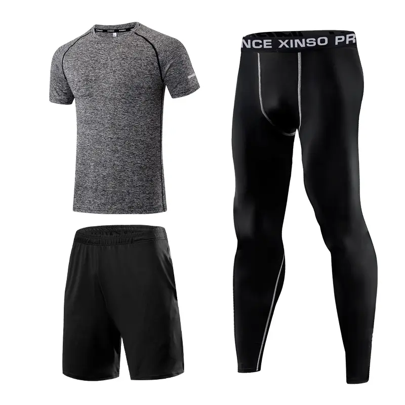 Loose linen gray three pieces 024