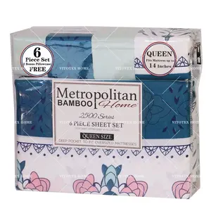6 pieces set queen metropolitan bamboo home