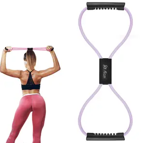 Figure 8 Resistance Band Set – Full Body Workout: Arms, Back, Shoulders, Legs | Stretch, Strengthen, Rehab | Yoga, Pilates, Home Gym Essential for Men & Women