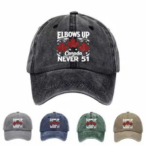 Stylish Casual Baseball Cap - Red Maple Leaf & Star Pattern - Streetwear Trend & Everyday Accessory