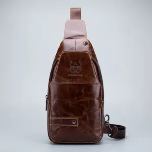 Leather Business Sling Bag – Compact & Timeless