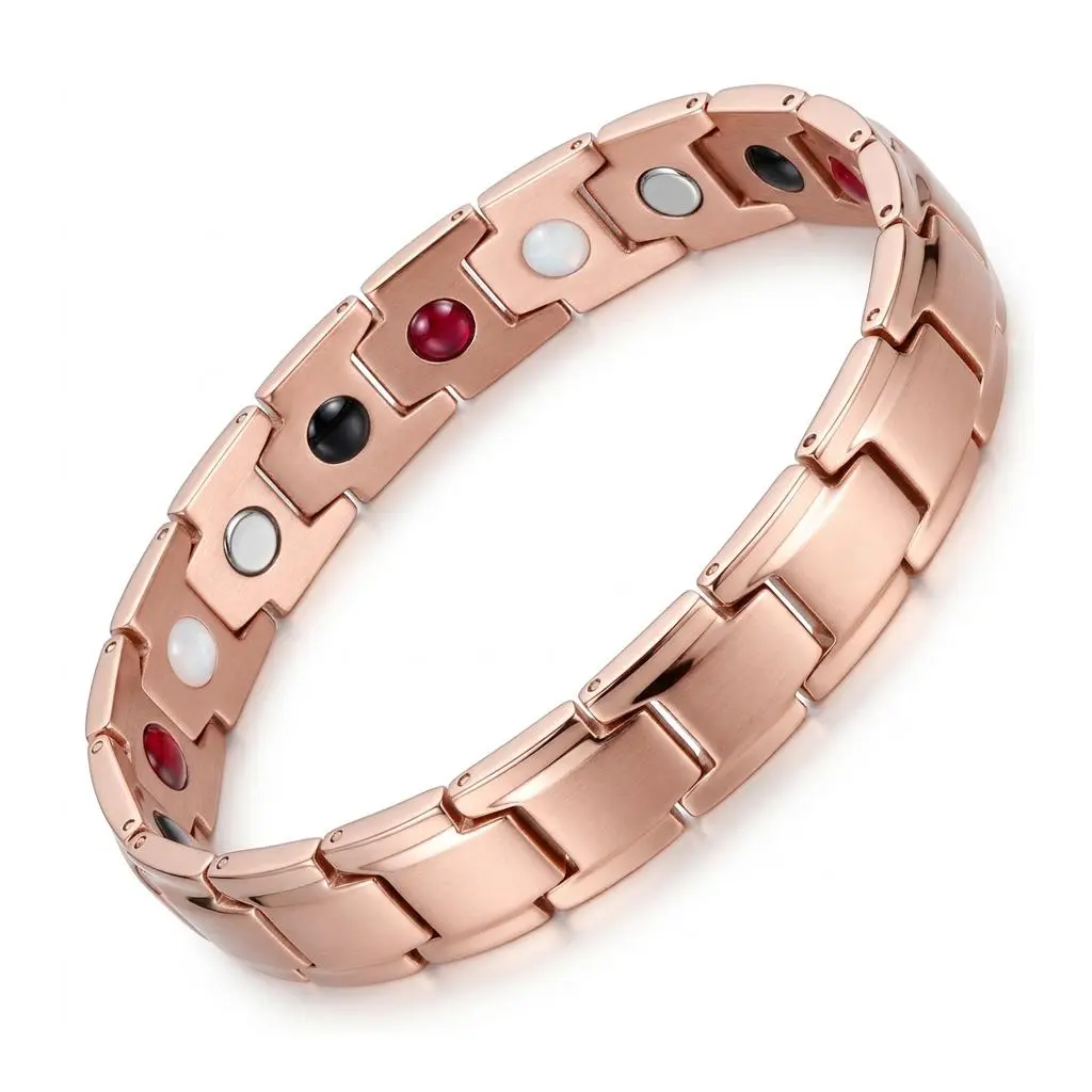 Copper Bracelet for Women, Pure Copper Magnetic Bracelets, Natural Unique Gemstone, Gifts for Women Trendy Stack Bangle Trendy Jewellery Accessories Valentine’s Day gift.