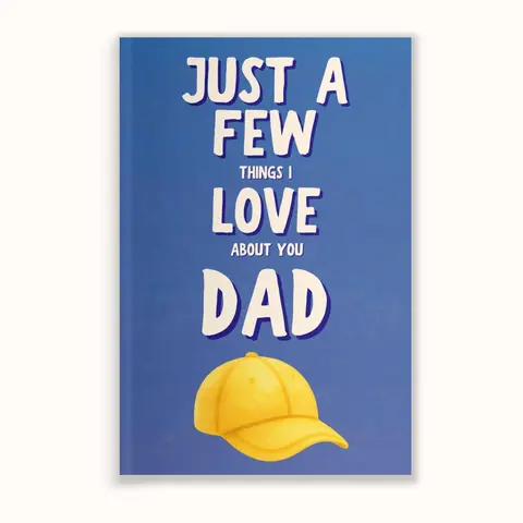 Just A Few Things I Love About You Dad Personalized Gift for Dad Father's Day Gift Fill In The Blank Memory Book Gift Idea For Dad