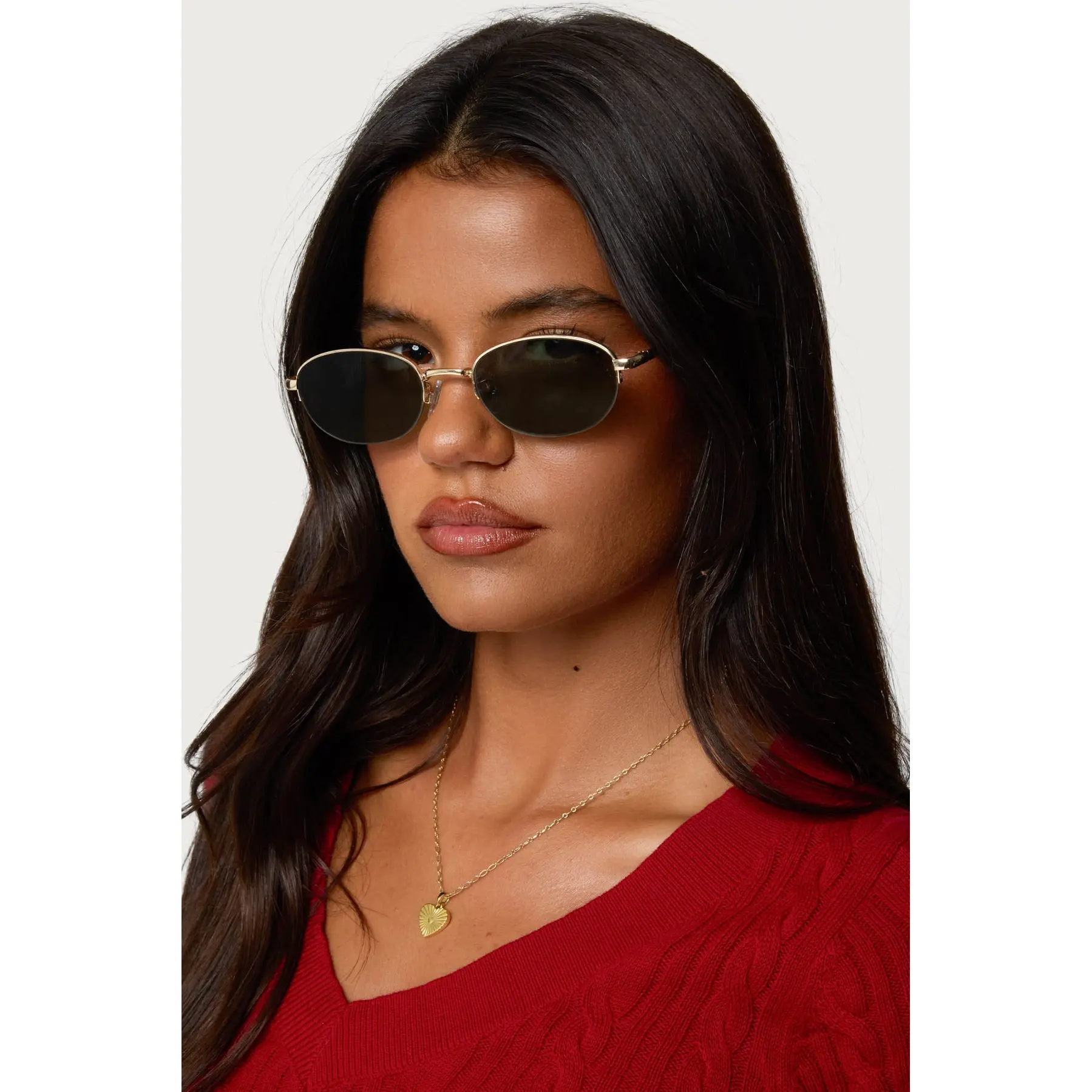 Luella Round Metal Sunglasses